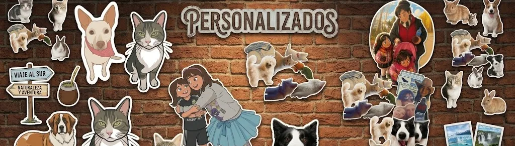 Stickers personalizados: mascotas, familias y fotos convertidas en stickers